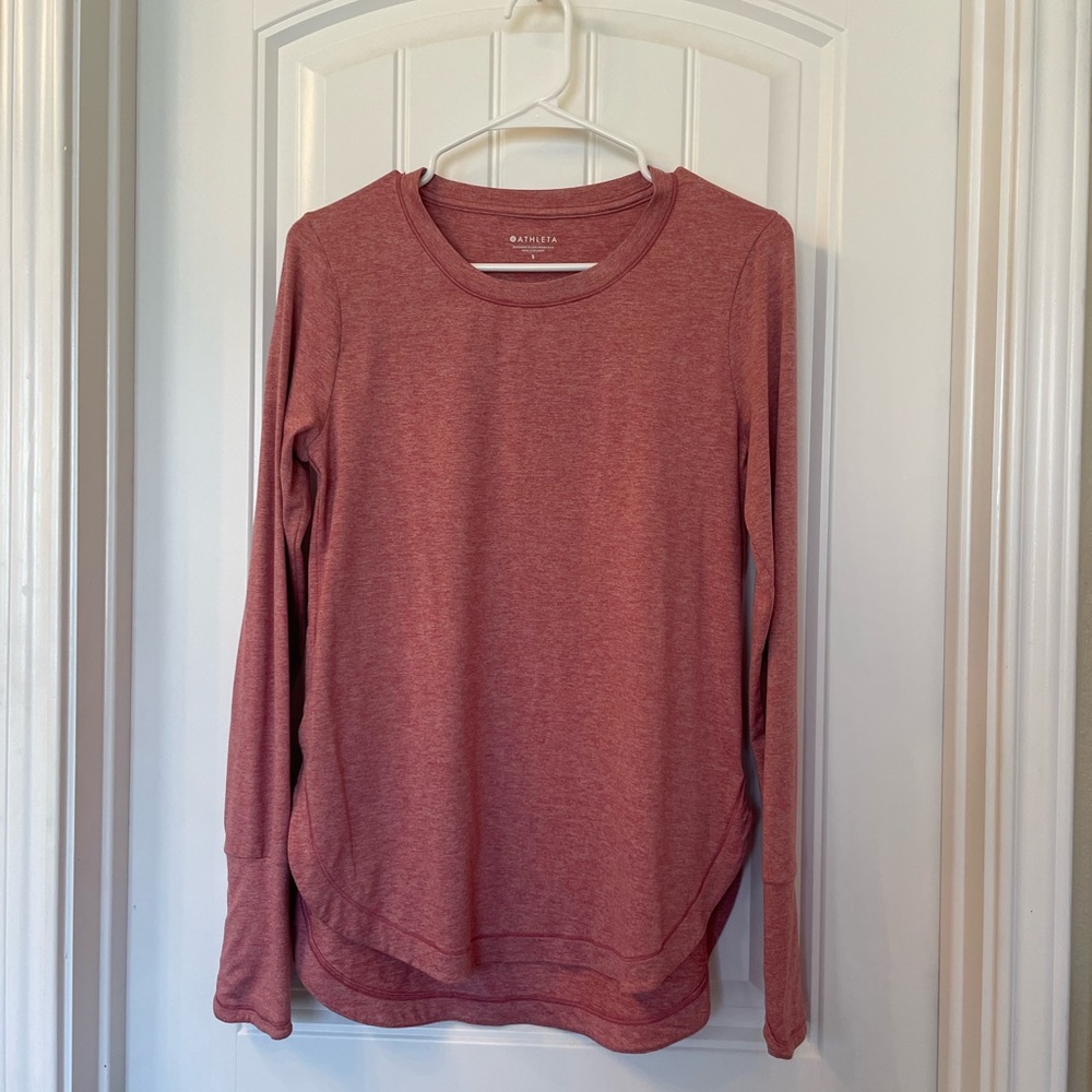 Athleta uptempo tee running top long sleeve medium